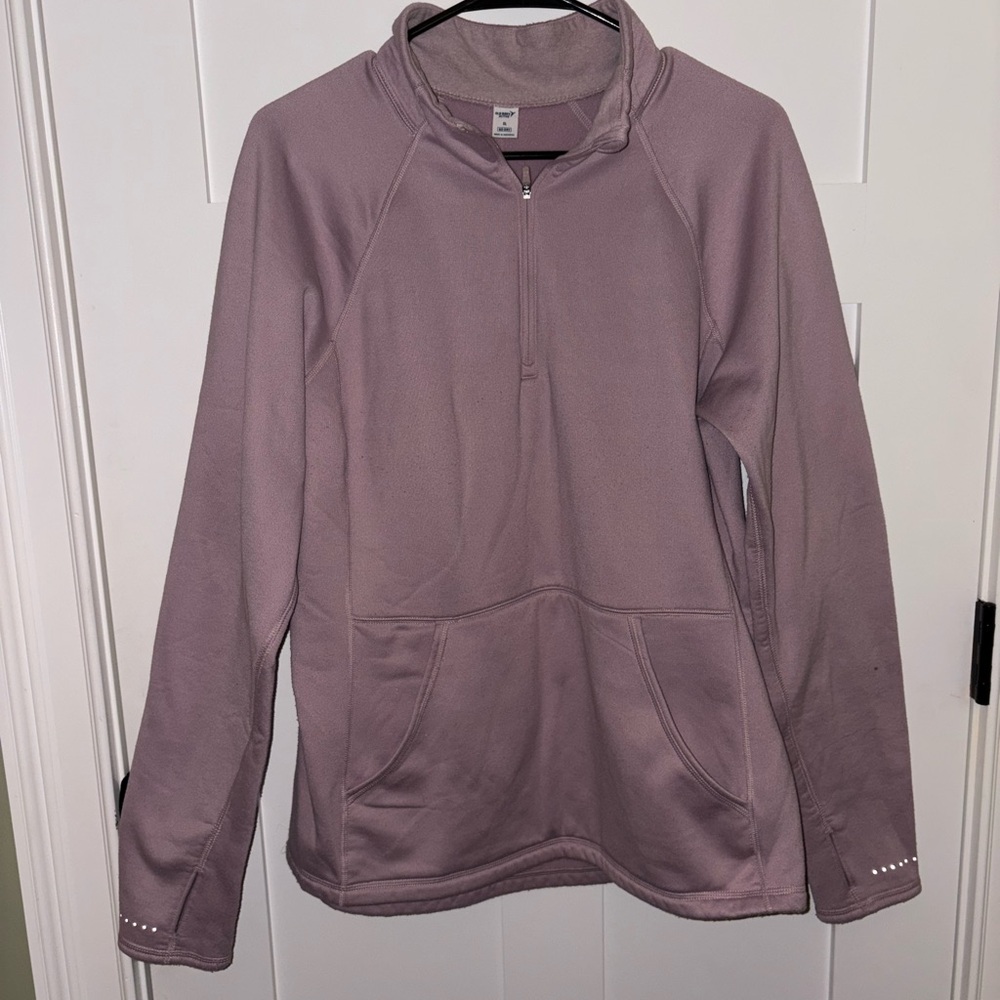 Old Navy Lavender Quarter-Zip Athletic Hoodie